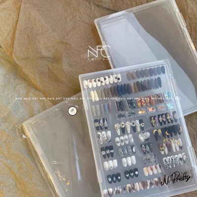 NPC獨家 拯救混亂 實用甲片防塵收納展示 大尺寸半透美甲收納工具 穿戴甲收納