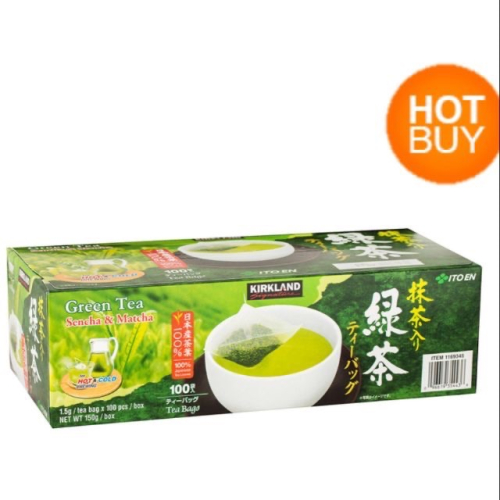 Kirkland Signature 科克蘭日本綠茶包 1.5公克X100入/組-吉兒好市多COSTCO代購