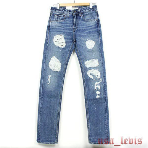【LVC破壞牛王W34L34現貨】美國 日本Levis Made Crafted Tack 水洗手工刺繡錐形小直筒牛仔褲