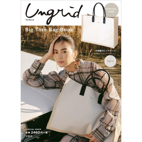 袋我走【Ungrid 白色刺繡帆布 皮質把手 手提包】