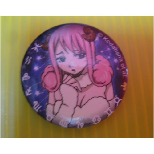 湊免運妖精的尾巴 魔導少年 FAIRY TAIL 真島浩 星靈 牡羊座 白羊座 阿莉耶絲 アリエス 官方胸章徽章 露西