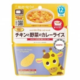 日本KEWPIE-12m+寶寶快樂食譜系列-野菜雞肉咖哩燉飯130g 86847