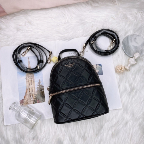 美國代購??台灣現貨 kate spade 菱格紋兩用後背包 斜背包