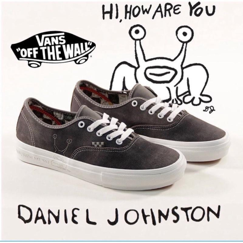 [unclev1966] Vans Skateboard X Daniel Johnston 滑板 蝸牛 麂皮 深灰