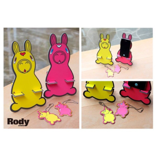 湊滿額免運 正版 RODY 跳跳馬 多功能收納置 造型組合式 手機架 紙版 吊飾