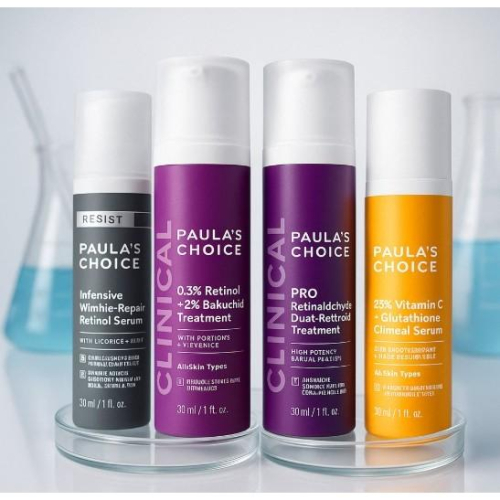 PAULA＇S CHOICE寶拉早C晚A早P晚R 0.3%A醇+2%補骨脂酚精華乳/C25瞬效亮白淡斑精華30ml