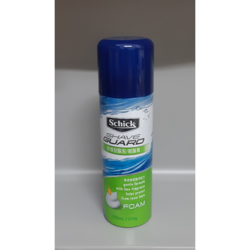 粟米小舖-Schick 舒適牌 舒適刮鬍泡/剃鬚膏 敏感膚質專用配方 220ml/210g