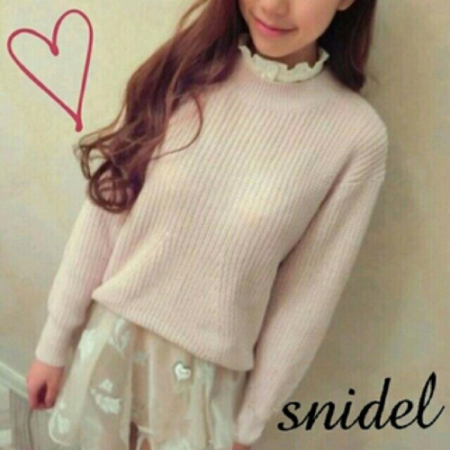 Snidel 日本正品針織粉色毛衣