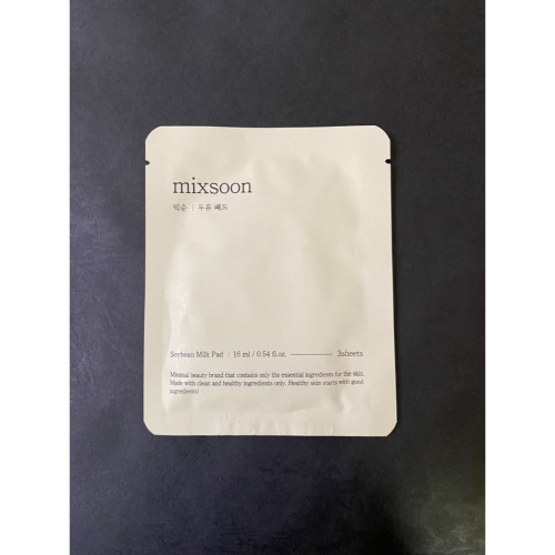 Mixsoon 豆漿精華潤澤滋養肌底局部面膜貼 一包三片SOS 積雪草、魚腥草、茶樹提取物、乳酸菌、玻尿酸和海藻醣等