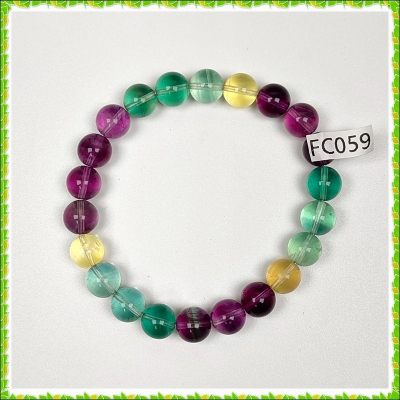 【彼啦能量館】彩瑩石 瑩石 手珠 手串 手鍊水晶手珠 FC059