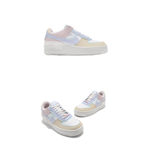 【大力好物】NIKE 耐吉 休閒鞋 AF1 Shadow 女鞋 馬卡龍色 拼接 粉紅 粉紫 CI0919-106