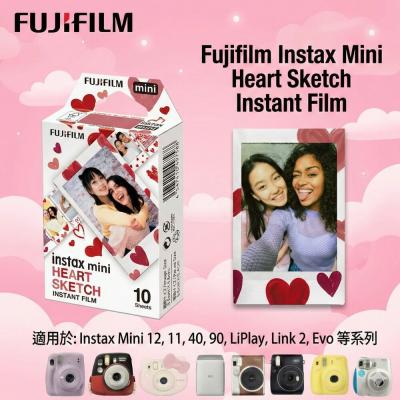 ✨富士Fujifilm?️ instax mini 愛心 素描底片 10張入 愛情剪影 拍立得 現貨??