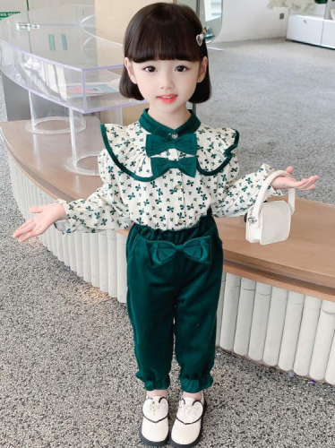 寶貝童裝女童春裝套裝女寶寶春季正韓洋氣時髦二件套2兒童春秋款女孩衣服3