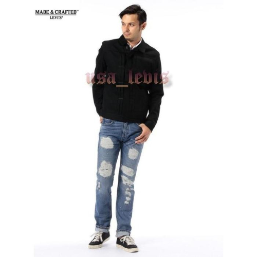 【LVC破壞牛王W34L34現貨】美國 日本Levis Made Crafted Tack 水洗手工刺繡錐形小直筒牛仔褲