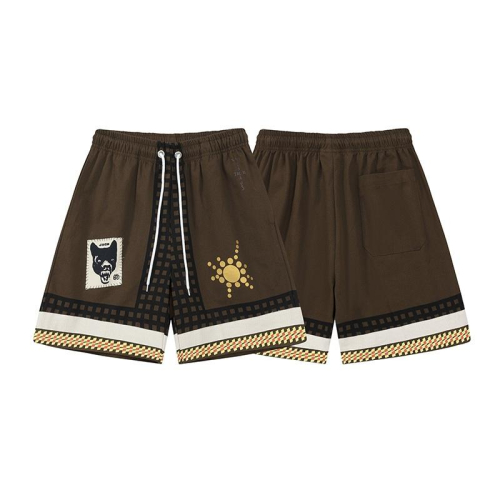 SHORTS TRAVIS KANYE 圖騰 狗頭 潮流 休閒褲 工作褲 短褲