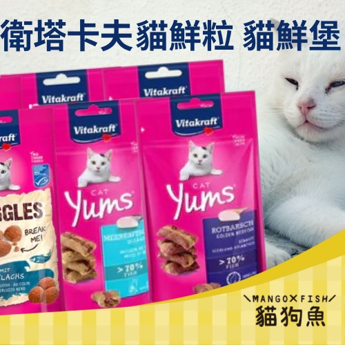 德國 Vita 貓肉條 魚香堡 貓點心 貓零食 OMEGA3 Vitakraft 鳟魚 鮭魚 鱈魚 青鱈 鰈魚 黑鱈