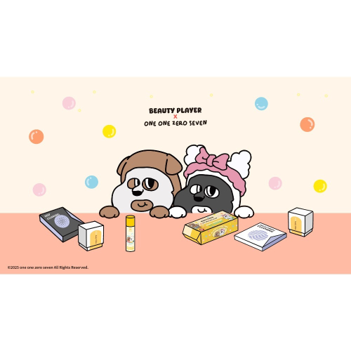 ?1107快樂狗狗 x Beauty player聯名周邊?