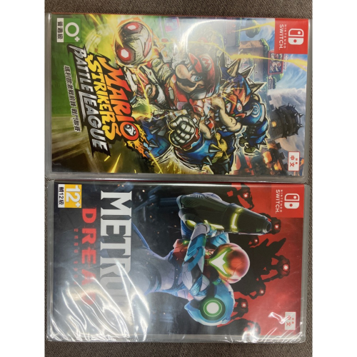 NS SWITCH 全新 瑪利歐激戰前鋒 戰鬥聯賽 & 密特羅德 生存恐懼