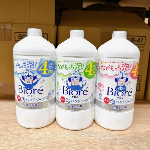 日本 花王 KAO Biore-u 抗菌 兒童 泡沫洗手乳 補充瓶 洗手 抗菌洗手慕斯 洗手泡泡 770ml
