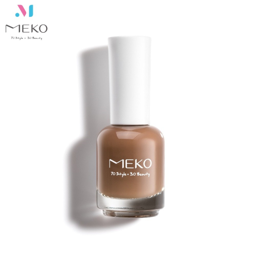 MEKO 雷根寶盒指甲油-18牛奶巧克力 /果凍色指甲油