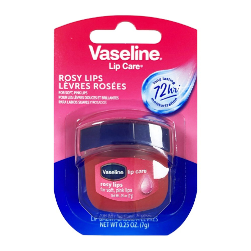 【Vaseline 凡士林】罐裝護唇膏-玫瑰(0.25oz/7g)【3302】