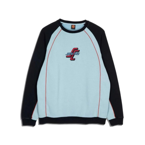 全新西海岸滑板大牌Santa Cruz raglan logo crewneck sweatshirt SZ M