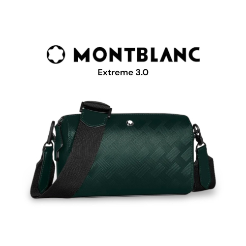 ?MONTBLANC 萬寶龍EXTREME 風尚系列3.0 142迷你收納包｜全粒面牛皮｜英倫綠｜深綠｜森林綠｜收納包