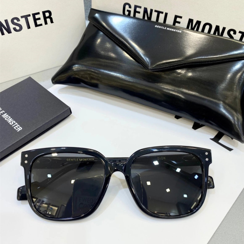 GENTLE MONSTER太陽鏡 GM墨鏡 情侶墨鏡 黑框墨鏡 防藍光平光眼鏡架 DION墨鏡 男女通用款方框太陽眼鏡