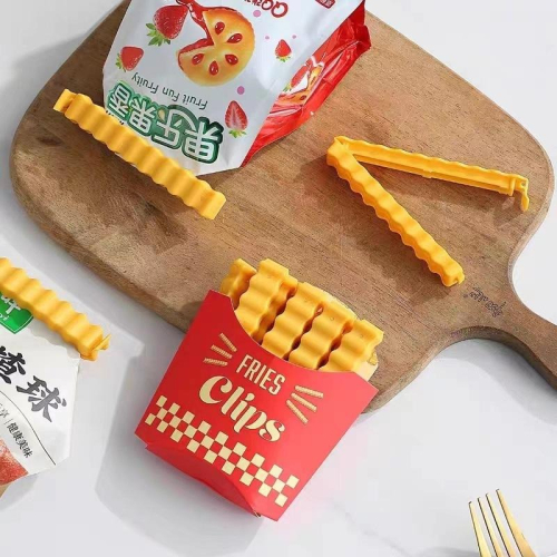 薯條封口夾 封口夾 密封棒 密封夾 食品密封夾 保鮮封袋夾 保鮮夾 零食夾 防潮封口條 磁鐵創意冰箱