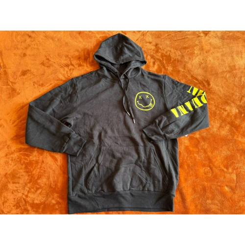 全新超脫樂團Nirvana Smiley Face logo帽T SZ M