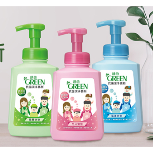 500ml Green 綠的 抗菌潔手慕斯 草原泡泡 花朵泡泡 潔手乳 抗菌洗手乳 抗菌洗手慕斯 天然精油