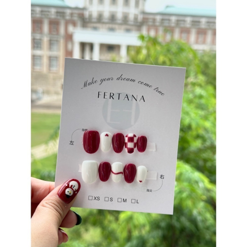 Fertana studio 手工穿戴甲 聖誕手繪款006