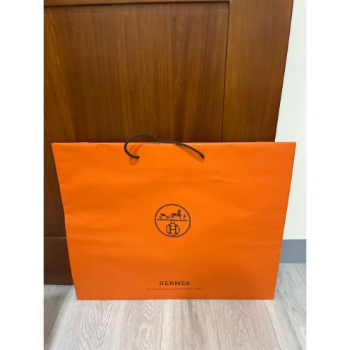 現貨商品 全新商品 Hermes 專櫃經典橘色紙袋 長60 寬49
