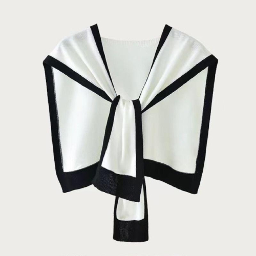 【Swan＇s room】新品8折優惠?拼色針織披肩