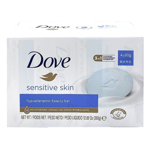 【Dove 多芬】溫和敏弱肌滋養柔膚香皂-4入組(90g*4)【1371】