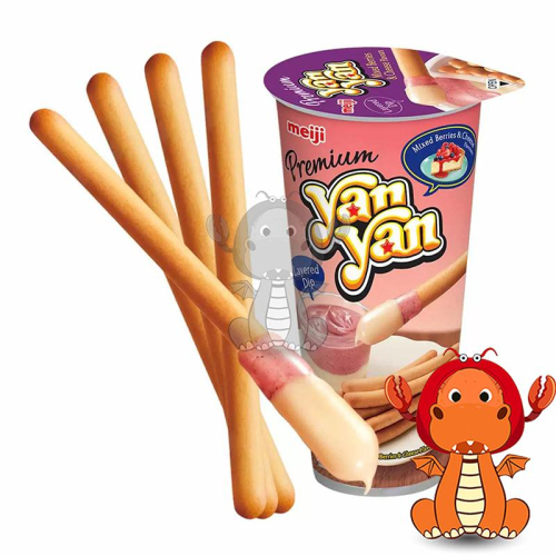 yan yan 明治 洋洋餅乾棒起司莓果口味 44公克 明治餅乾 Costco 好市多代購 44公克 唯龍購物