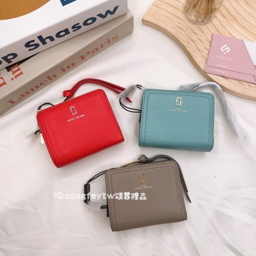 美國代購??台灣現貨 Marc Jacobs｜MJ 專櫃 小logo短夾