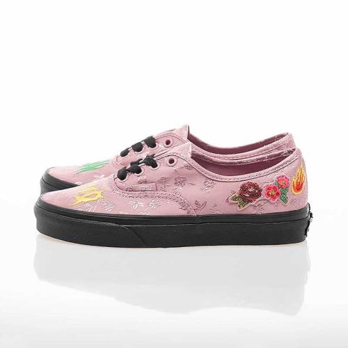 [unclev1966] Vans Authentic 藕色 紫粉色 刺繡 花瓣 花朵 中國風 男女款