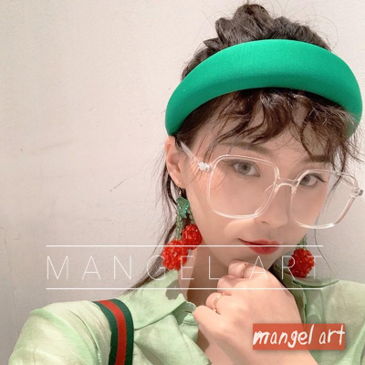 [mangel art] IG網美同款網紅造型眼鏡大框膠框方框韓版日系顯瘦小臉瘦臉必備優雅氣質男女款情侶款
