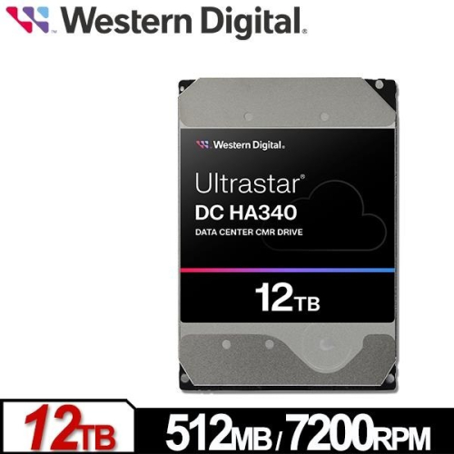 WD Ultrastar DC HA340 12TB 3.5吋企業級硬碟(0B47063)