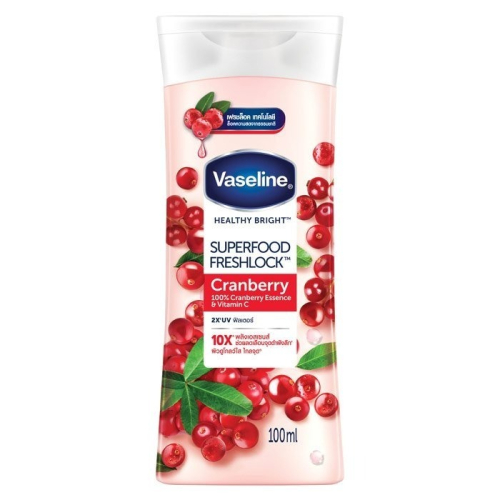 【Vaseline 凡士林】身體潤膚乳液-蔓越莓+維他命C(100ml)【3108】