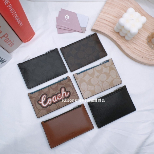 美國代購??台灣現貨 Coach 經典 男款 卡片零錢包