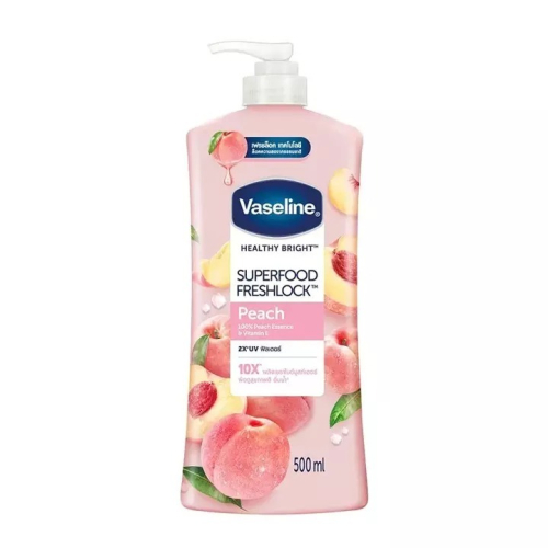 【Vaseline 凡士林】身體潤膚乳液-水蜜桃+維他命E(500ml)【3113】