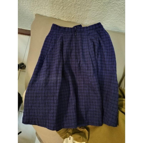 Uniqlo paris 毛料 短裙 A字裙 M號