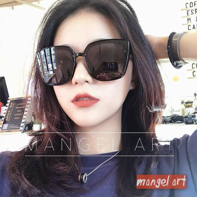 [mangel art] 網美修飾大框小釘太陽眼鏡韓版日系優雅氣質膠框墨鏡清新ig糖果春天糖果蘇菲誘惑照相自拍