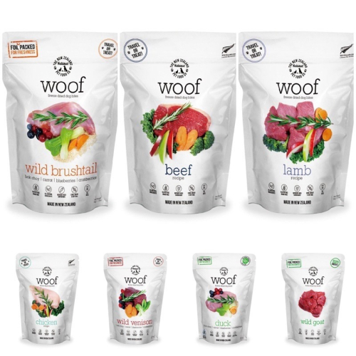 ✨【168汪喵】✨ 紐西蘭 NZ natural woof 鮮開凍 狗狗冷凍乾燥生食餐 【生食餐】