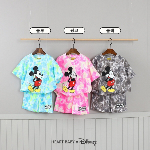 正韓童裝 Heartbaby 雲彩米奇衣褲套裝