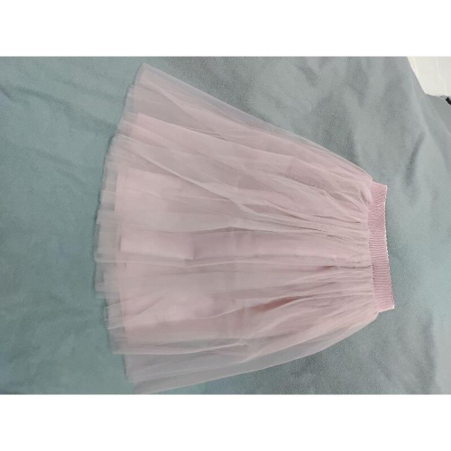 粉紅色 及膝 紗裙 蓬蓬裙 FREE SIZE 腰圍最大正面平量 :110cm