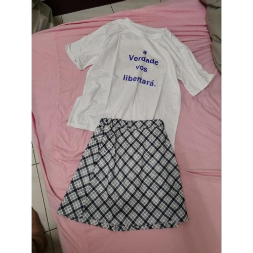 T SHIRT 加 迷你 短裙 短裙有安全內搭褲 裙長約30公分 3XL 80~90公斤
