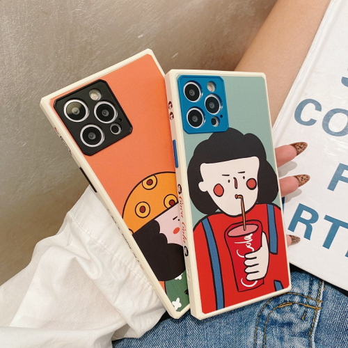 卡通可樂女孩適用iphone12pro max蘋果11手機殼iphonex軟硅膠xsmax可愛xr日韓8plus女7全包
